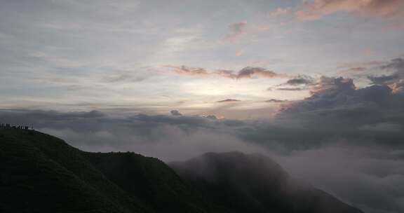 信宜白石大喊地航拍，高山云海航拍