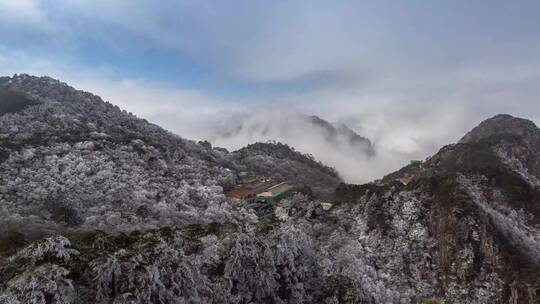 西海宾馆雪景图