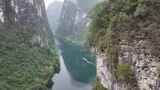 广西河池小三峡景区航拍高清在线视频素材下载
