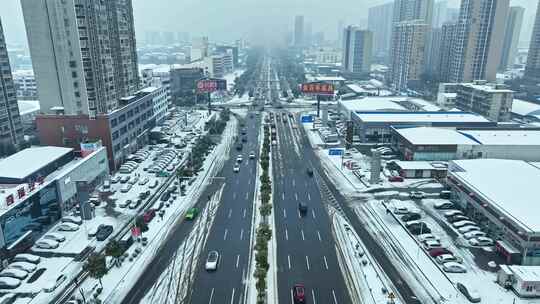 湖南冰冻雨雪天气视频素材模板下载