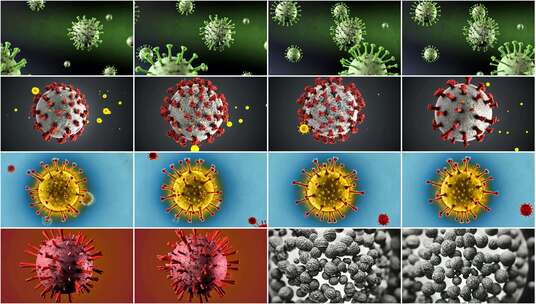 病毒细胞高清在线视频素材下载