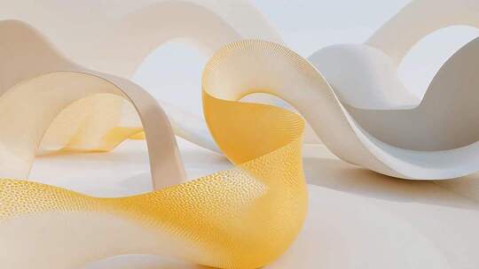 3D渲染抽象曲线素材