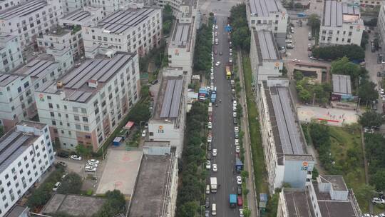 航拍深圳道路交通