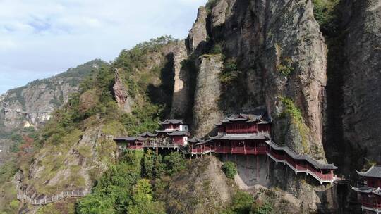 航拍杭州建德大慈岩景区