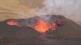 火山岩浆喷发地址地貌高清在线视频素材下载