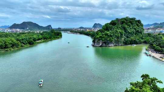 航拍桂林象鼻山