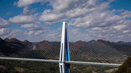 贵州省平塘特大桥最高塔  延时  4K