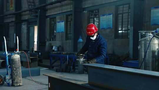 钢铁制造焊接视频素材模板下载
