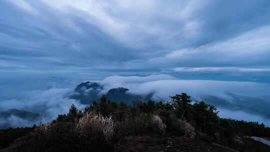 桐庐县合岭村云海延时视频素材模板下载