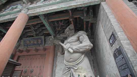 榆次老城城隍庙门神特写-1