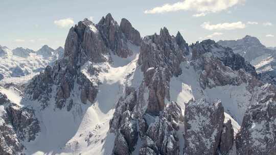 意大利，白云石，Tre Cime，Gia