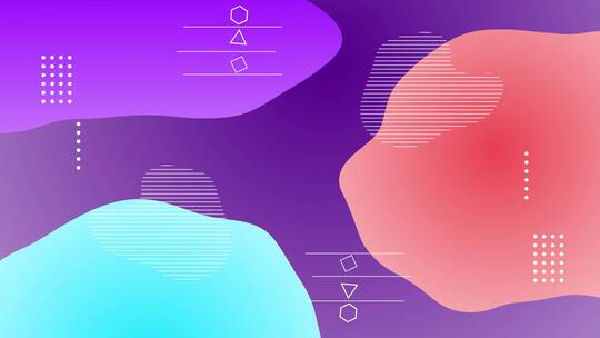 4K卡通彩色转场过渡渐变图形动画背景 (17)