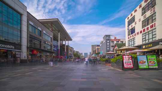 深圳龙华区大浪商业街人流延时