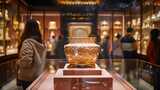 博物馆 文物展示 中国古代陪葬品 墨宝高清在线视频素材下载