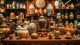 博物馆 文物展示 中国古代陪葬品 墨宝高清在线视频素材下载
