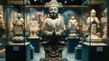 博物馆 文物展示 中国古代陪葬品 墨宝高清在线视频素材下载