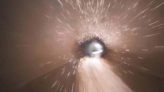 粒子特效动态穿梭画面