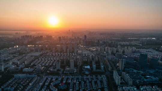 宿迁城市航拍延时