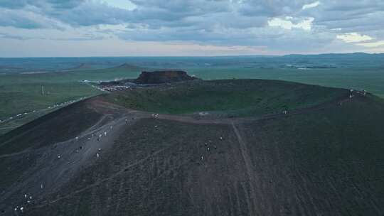 内蒙乌兰哈达火山航拍