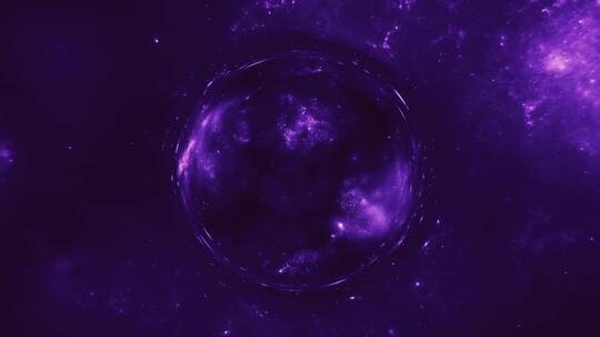 紫色抽象的银河系视频素材模板下载