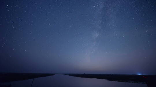 夏夜，美丽的银河星空视频素材模板下载
