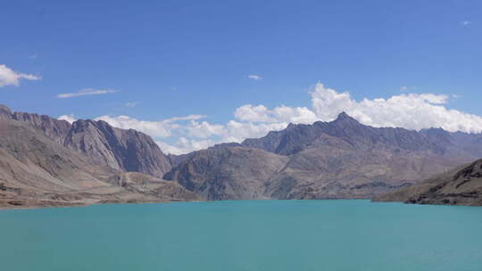 新疆喀什班迪尔湖延时视频素材模板下载