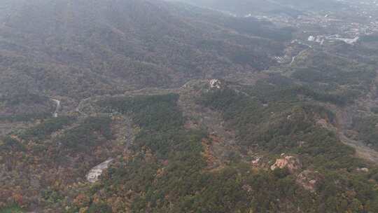 秋天大山公里航拍