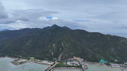 广东南澳岛海上岛屿航拍