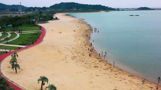 浙江临海头门港白沙湾海滨公园