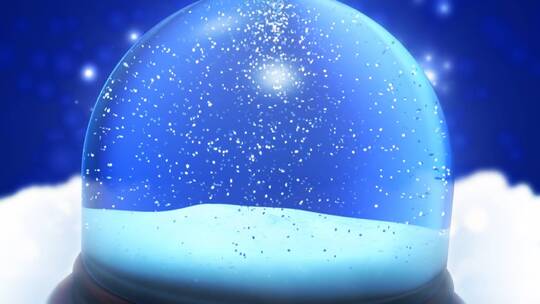 水晶球下雪