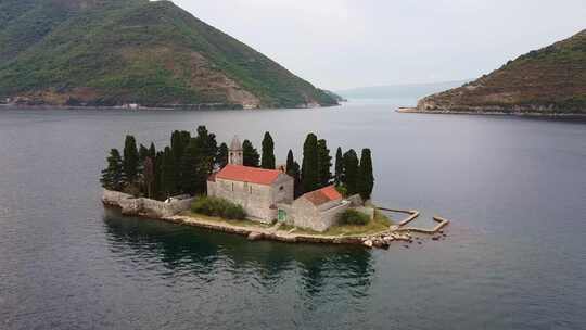 黑山，岛屿，科托尔海岸，Perast