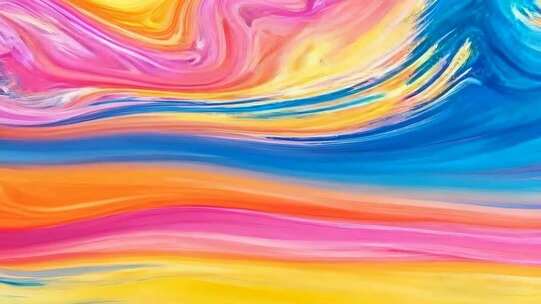 彩色流动抽象艺术背景素材
