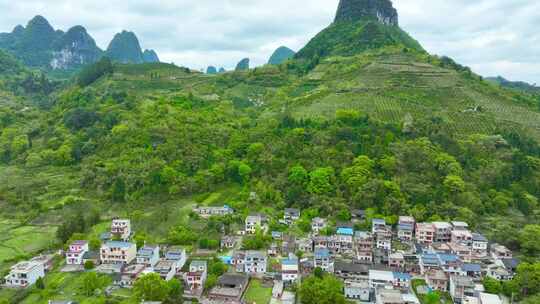 广西桂林山村 农村 喀斯特地貌