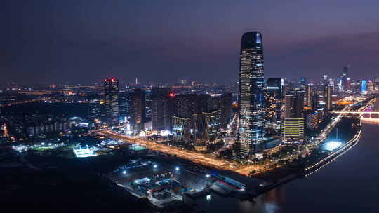 广州琶洲保利夜景延时