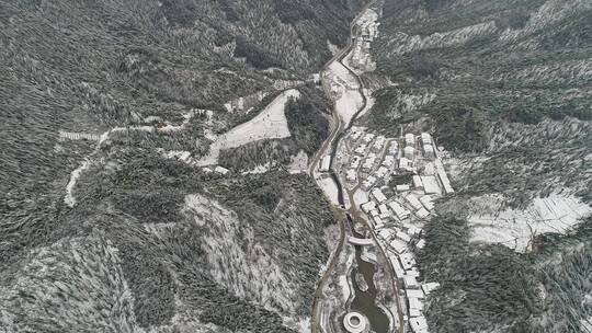 衢州七里雪景