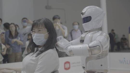 人工智能机器人-机械臂-科技生活视频素材模板下载