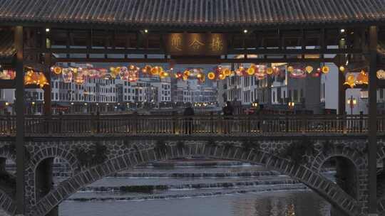 钱排双合村夜景 小城市夜景