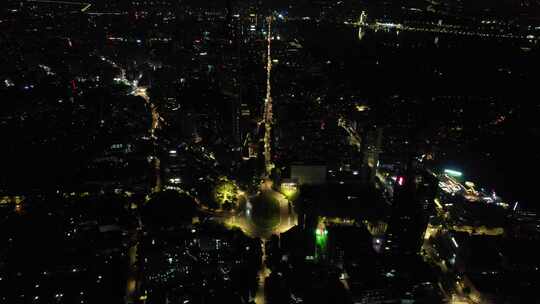 南京大景夜景航拍