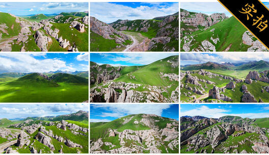 4K青海天峻山天峻石林 青藏高原草原石林高清在线视频素材下载