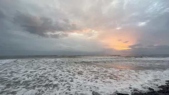 海上黎明景观日落