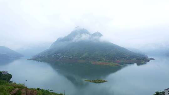 贵州六盘水牂牁江乡村风景风光