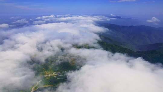 航拍云雾山川山脉云海自然风景