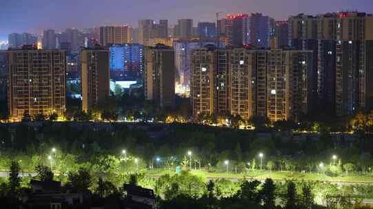 夜晚城市-延时摄影