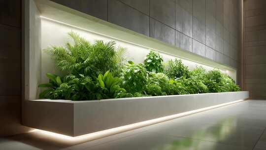 室内绿植点缀现代简约空间