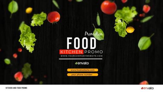 食品创意促销宣传展示菜单AE模板