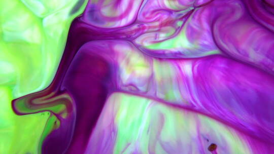紫绿色混合气泡流动纹理