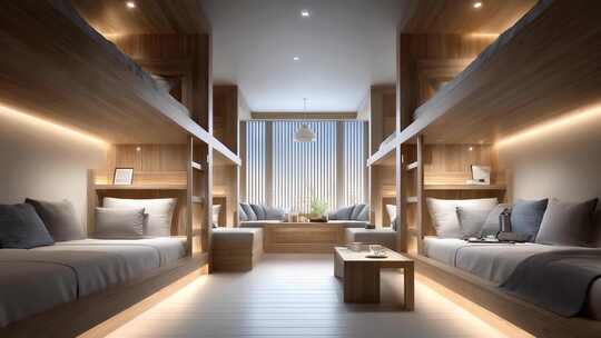 简约木质风宿舍温馨舒适