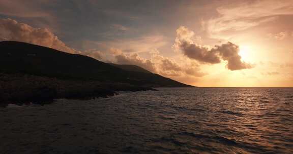 海，海洋，黄金时刻，海岸