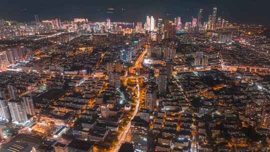 青岛市南区夜景延时