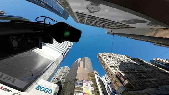 香港街景双层观光巴士视频素材模板下载